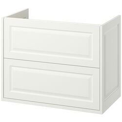 Тумба под умывальник Ikea Tannforsen с ящиками 80x48x63 (Белый) Thumb