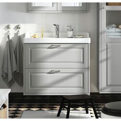 Тумба под умывальник Ikea Tannforsen с ящиками 80x48x63 (Серый)