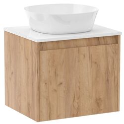 Set dulap cu lavoar Imprese Bilovec f3206Dr (Craft Oak/White) Thumb