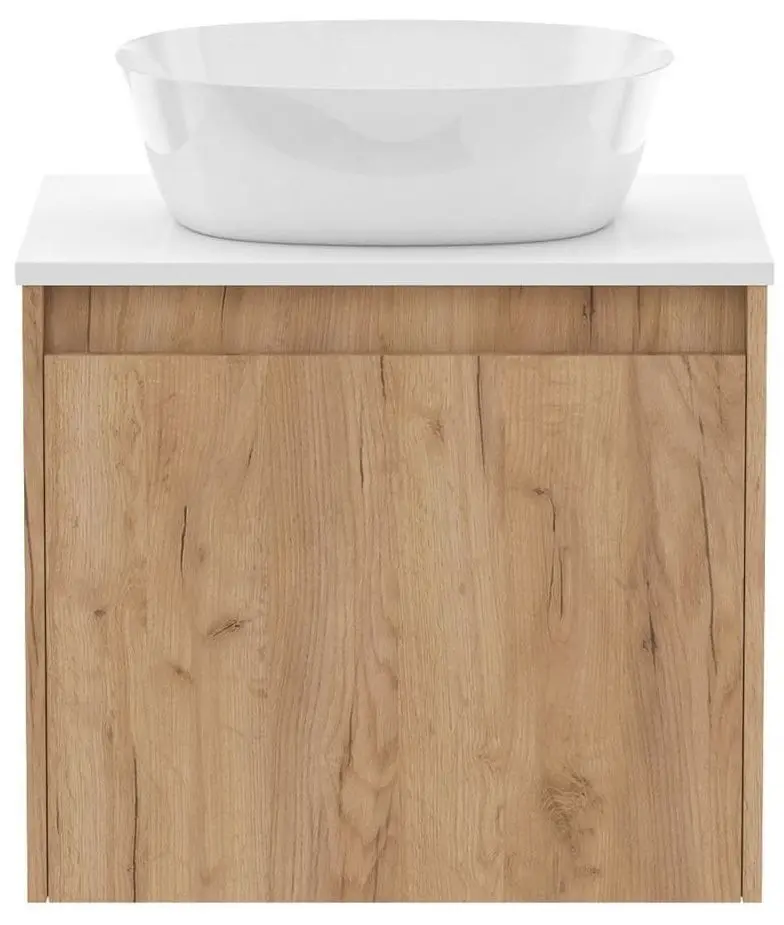 Set dulap cu lavoar Imprese Bilovec f3206Dr (Craft Oak/White) - 2