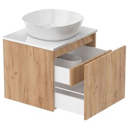 Set dulap cu lavoar Imprese Bilovec f3206Dr (Craft Oak/White) Thumb