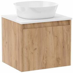 Set dulap cu lavoar Imprese Bilovec f3216Dr (Craft Oak/White) Thumb