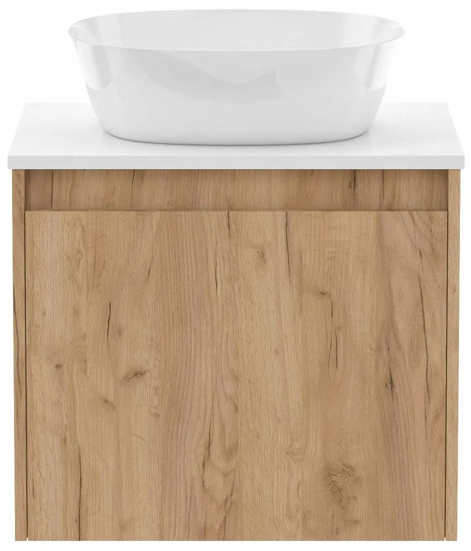 Set dulap cu lavoar Imprese Bilovec f3216Dr (Craft Oak/White) - 2