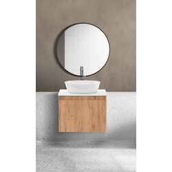 Set dulap cu lavoar Imprese Bilovec f3216Dr (Craft Oak/White)