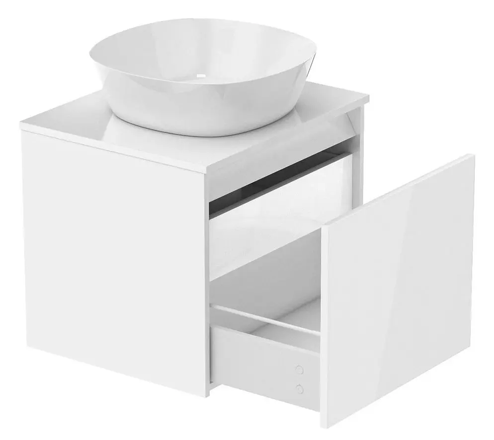 Set dulap cu lavoar Imprese Bilovec f3216W (White) - 2