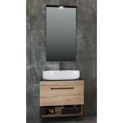 Set dulap cu lavoar Imprese Black Edge f32117OK (Oak)