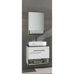 Set dulap cu lavoar Imprese Black Edge f32117W (White)