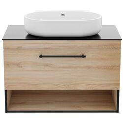 Set dulap cu lavoar Imprese Black Edge f32119OK (Oak) Thumb