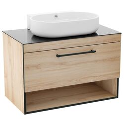 Set dulap cu lavoar Imprese Black Edge f32119OK (Oak) Thumb