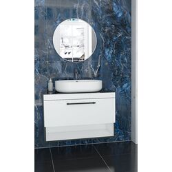 Set dulap cu lavoar Imprese Black Edge f32119W (White)