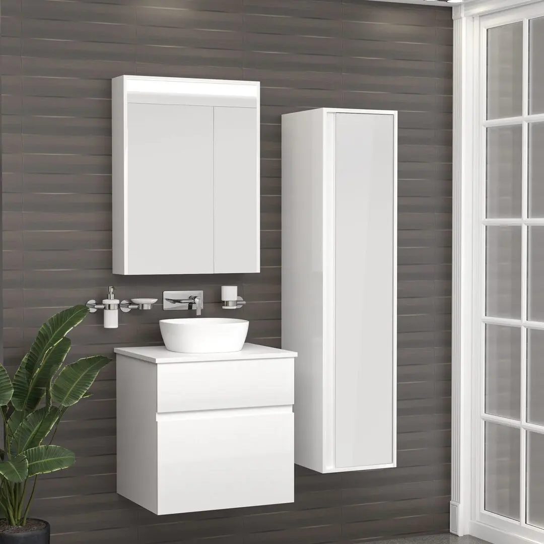 Set dulap cu lavoar Imprese Blatna L f32008W (White) - 3