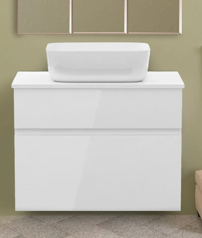 Set dulap cu lavoar Imprese Blatna L f32108W (White)