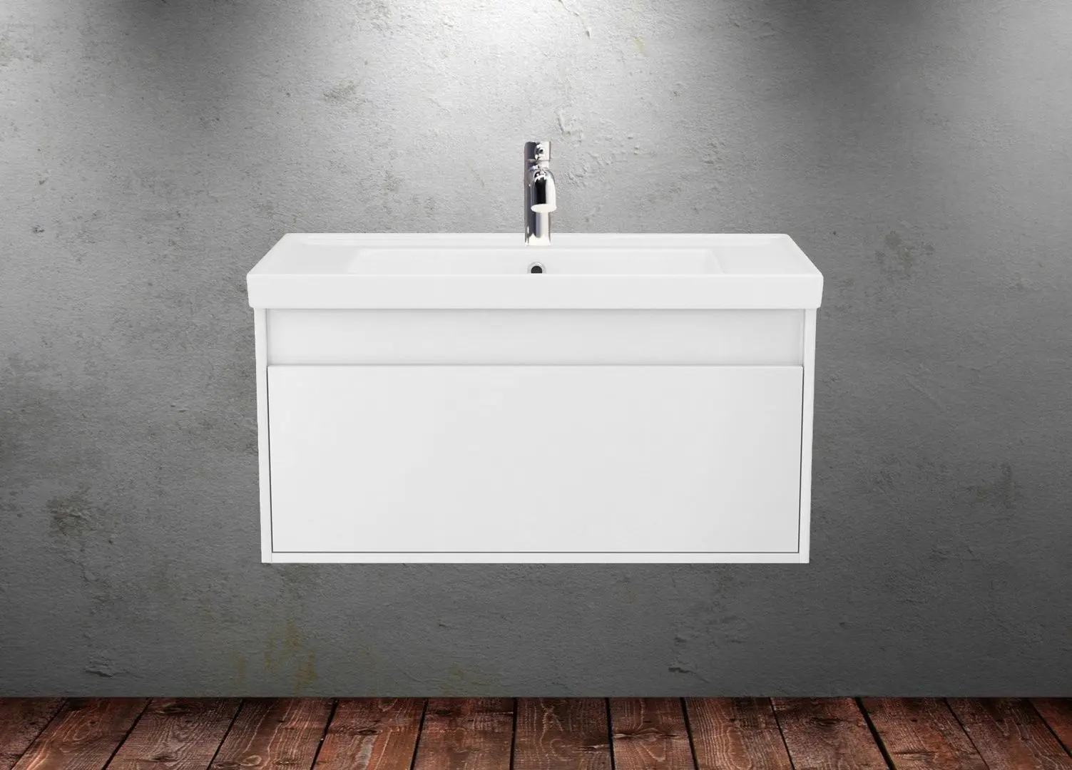 Set dulap cu lavoar Imprese Labe f3214W (White)