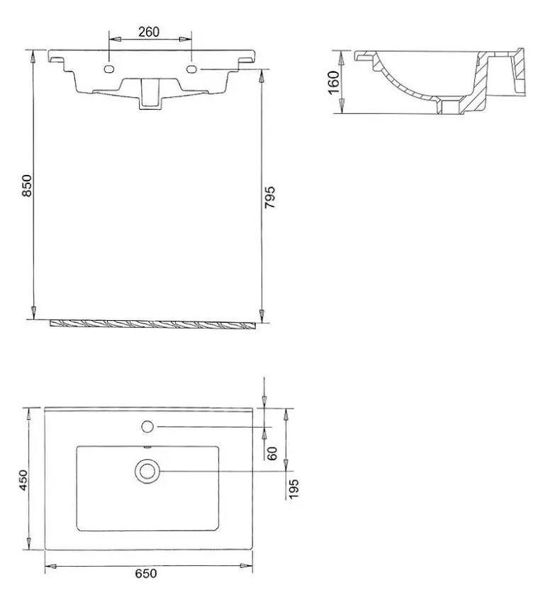 Набор тумбы с раковиной Imprese Loreta F3209W (White) - 4