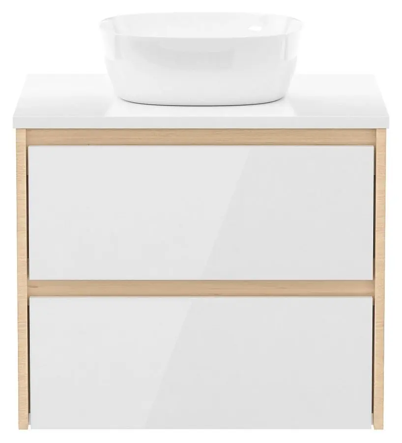 Set dulap cu lavoar Imprese Netka f3201Dr (Sonoma Oak/White) - 2