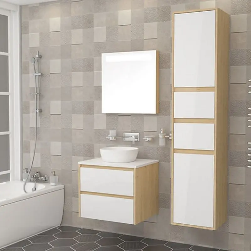 Set dulap cu lavoar Imprese Netka f3201Dr (Sonoma Oak/White) - 3