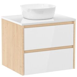 Set dulap cu lavoar Imprese Netka f3201Dr (Sonoma Oak/White)