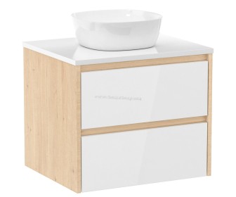 Set dulap cu lavoar Imprese Netka f3201Dr (Sonoma Oak/White)