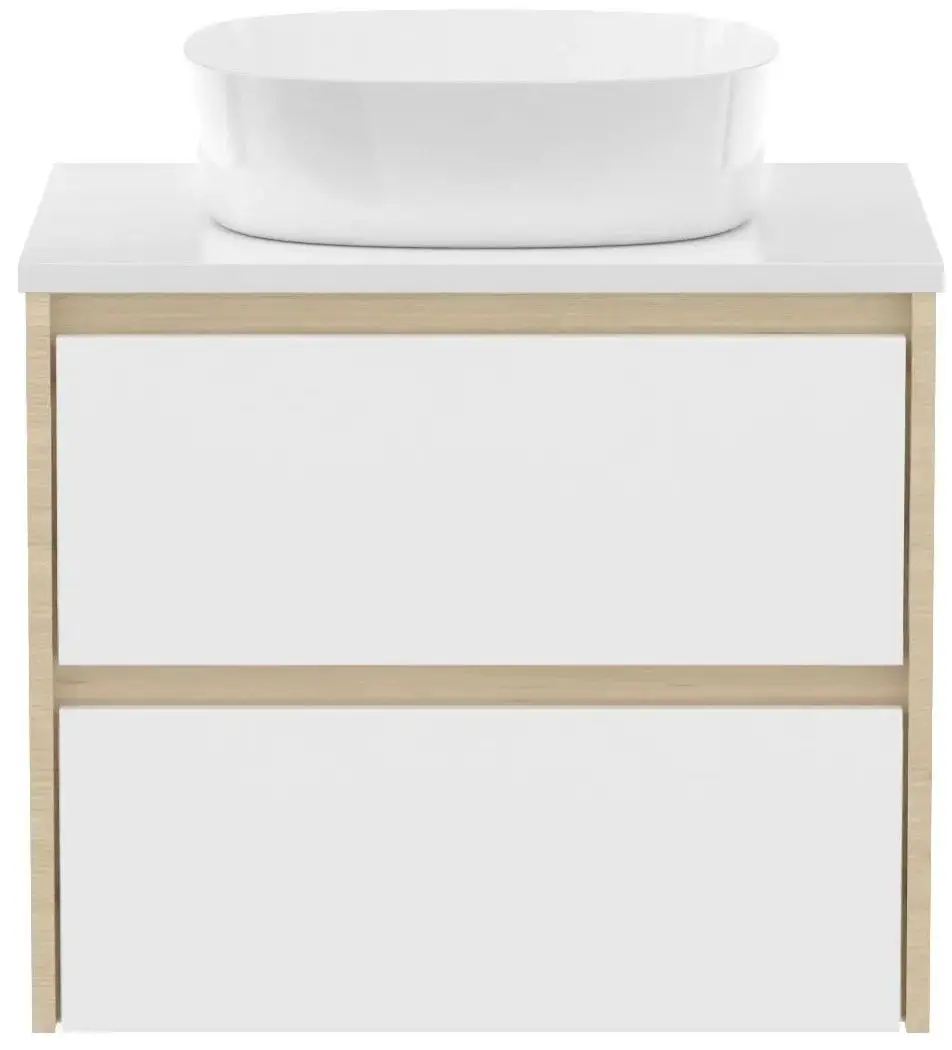 Набор тумбы с раковиной Imprese Netka f3211Dr (Oak) - 2