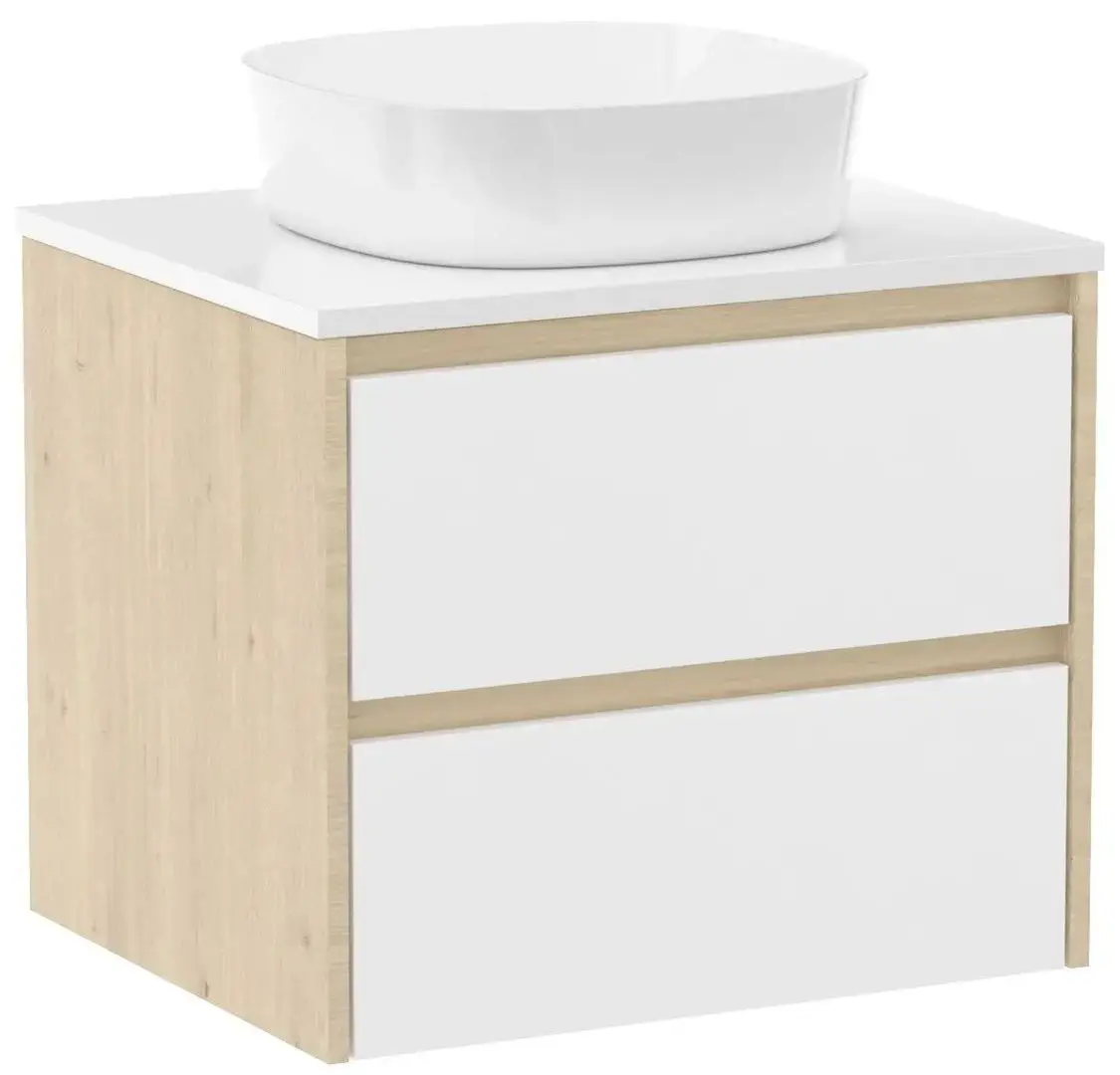 Набор тумбы с раковиной Imprese Netka f3211Dr (Oak) - 3