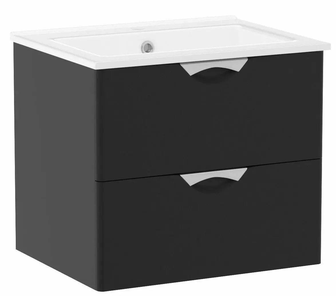 Set dulap cu lavoar Imprese Nova Vlna M f32003B (Black)