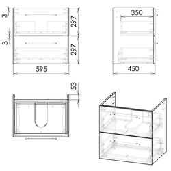 Set dulap cu lavoar Imprese Valtice f3202W (White) Thumb