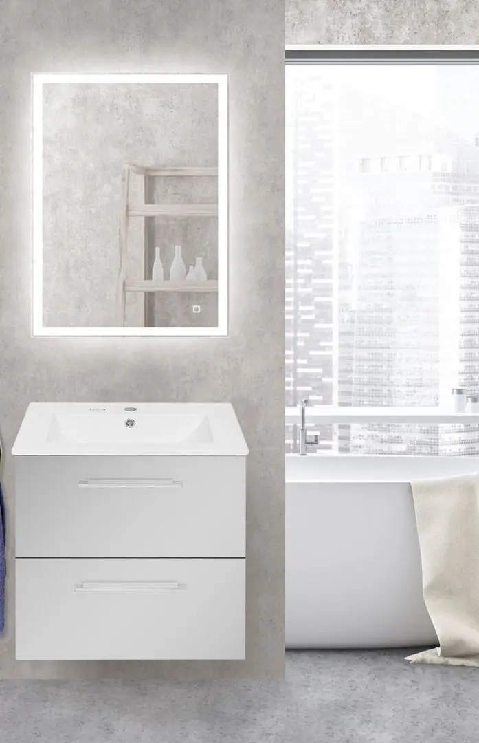 Set dulap cu lavoar Imprese Valtice f3202W (White)