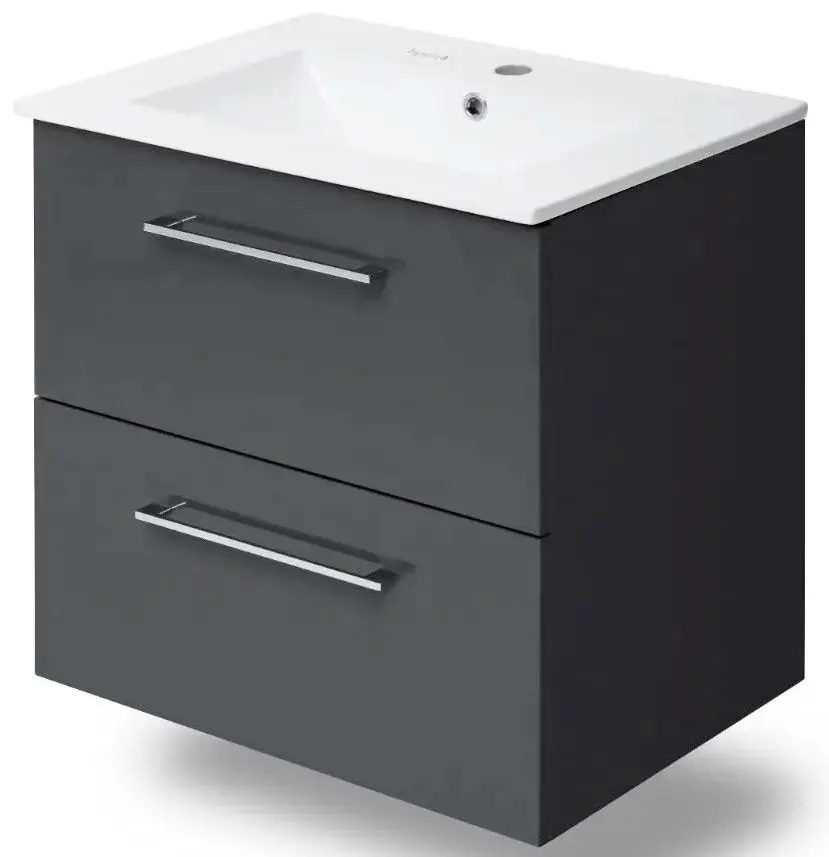 Set dulap cu lavoar Imprese Valtice f3212G (Grey) - 3