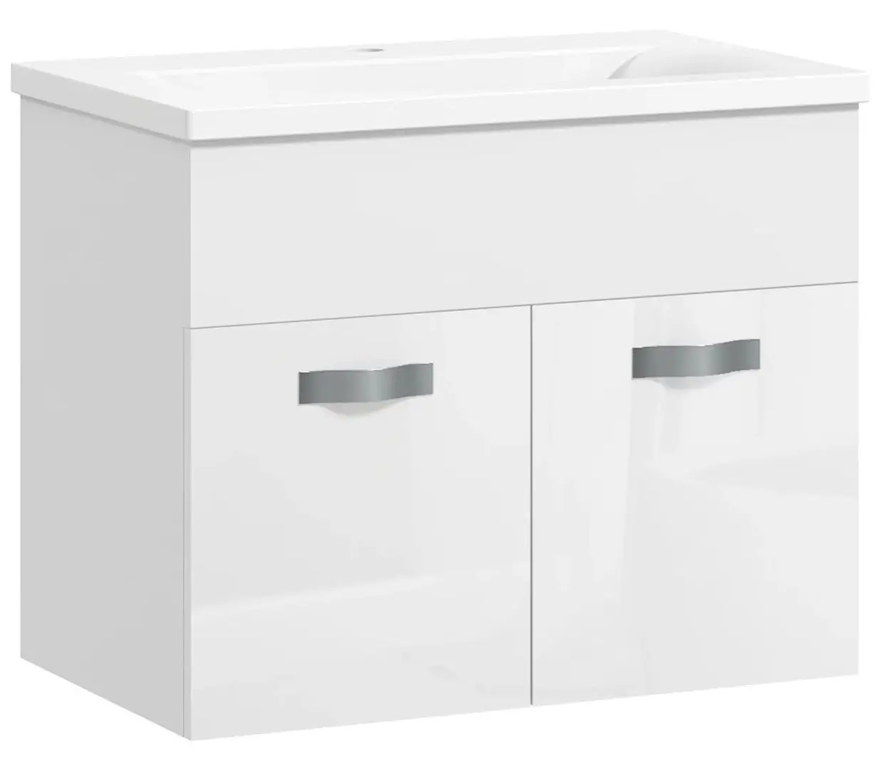 Набор тумбы с раковиной Kleankin 834-724V00WT (White Gloss) - 2