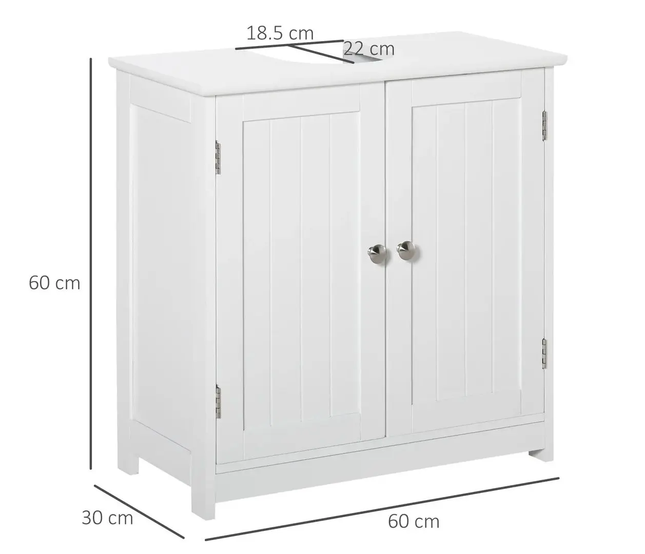 Dulap sub lavoar Kleankin 834-279WT (White) - 5