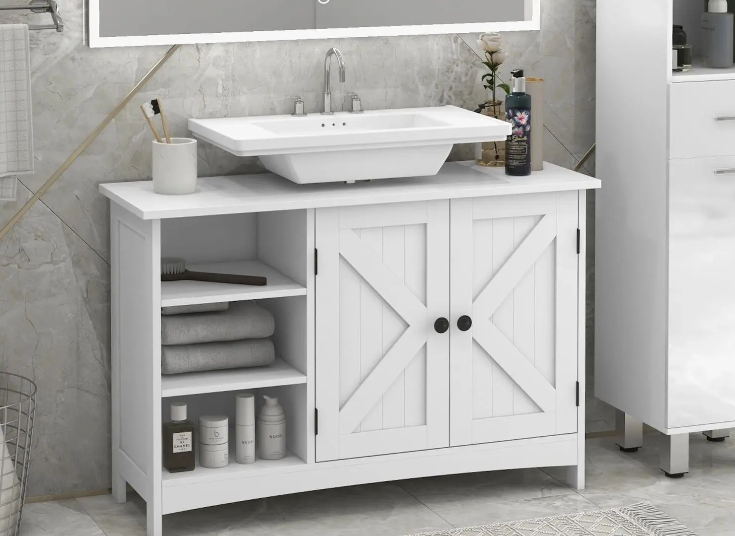 Dulap sub lavoar Kleankin 834-651V00WT (White)