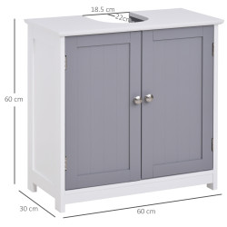 Tumba sub lavoar Kleankin 834-279 (White/Grey) Thumb