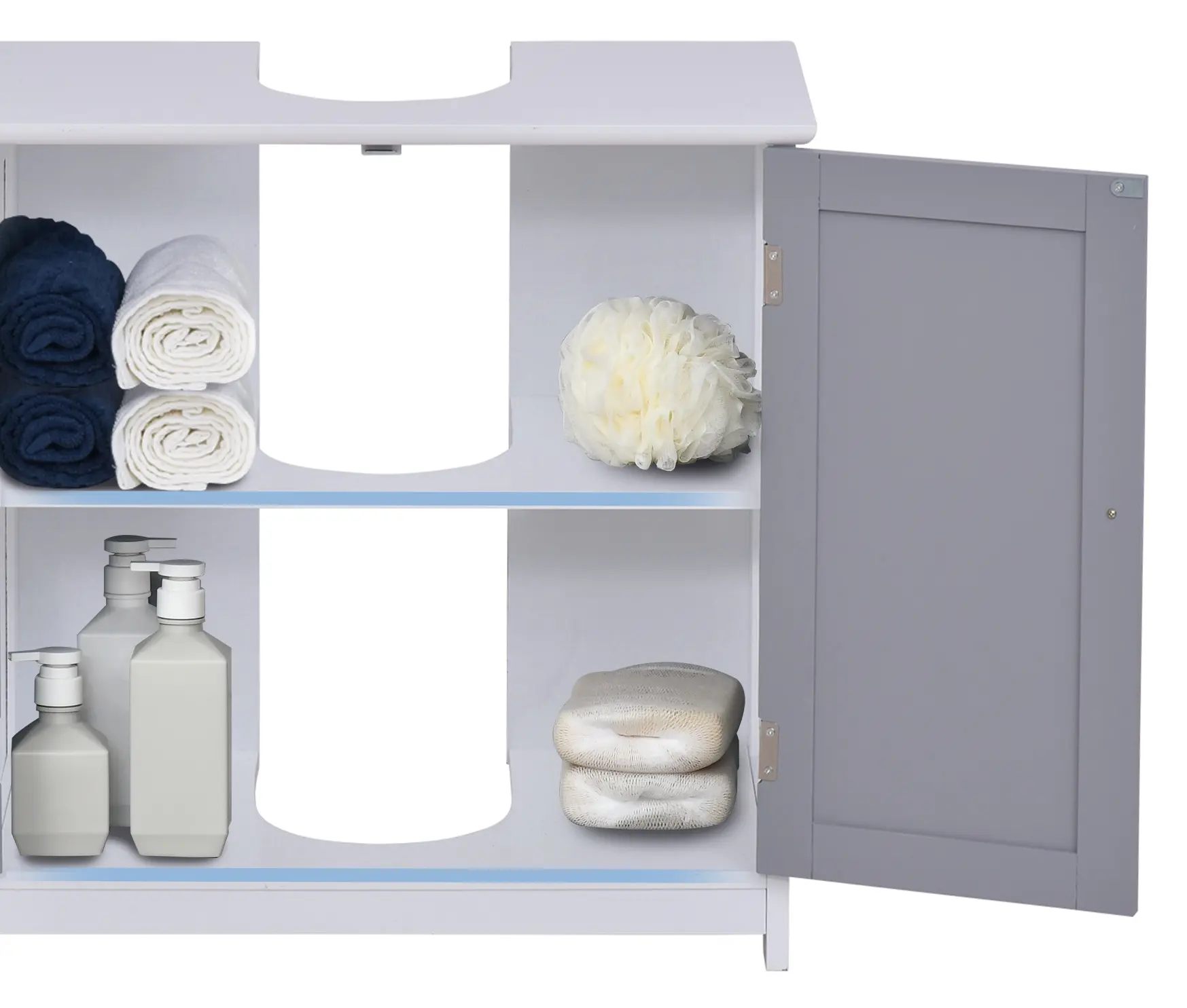 Tumba sub lavoar Kleankin 834-279 (White/Grey) - 10