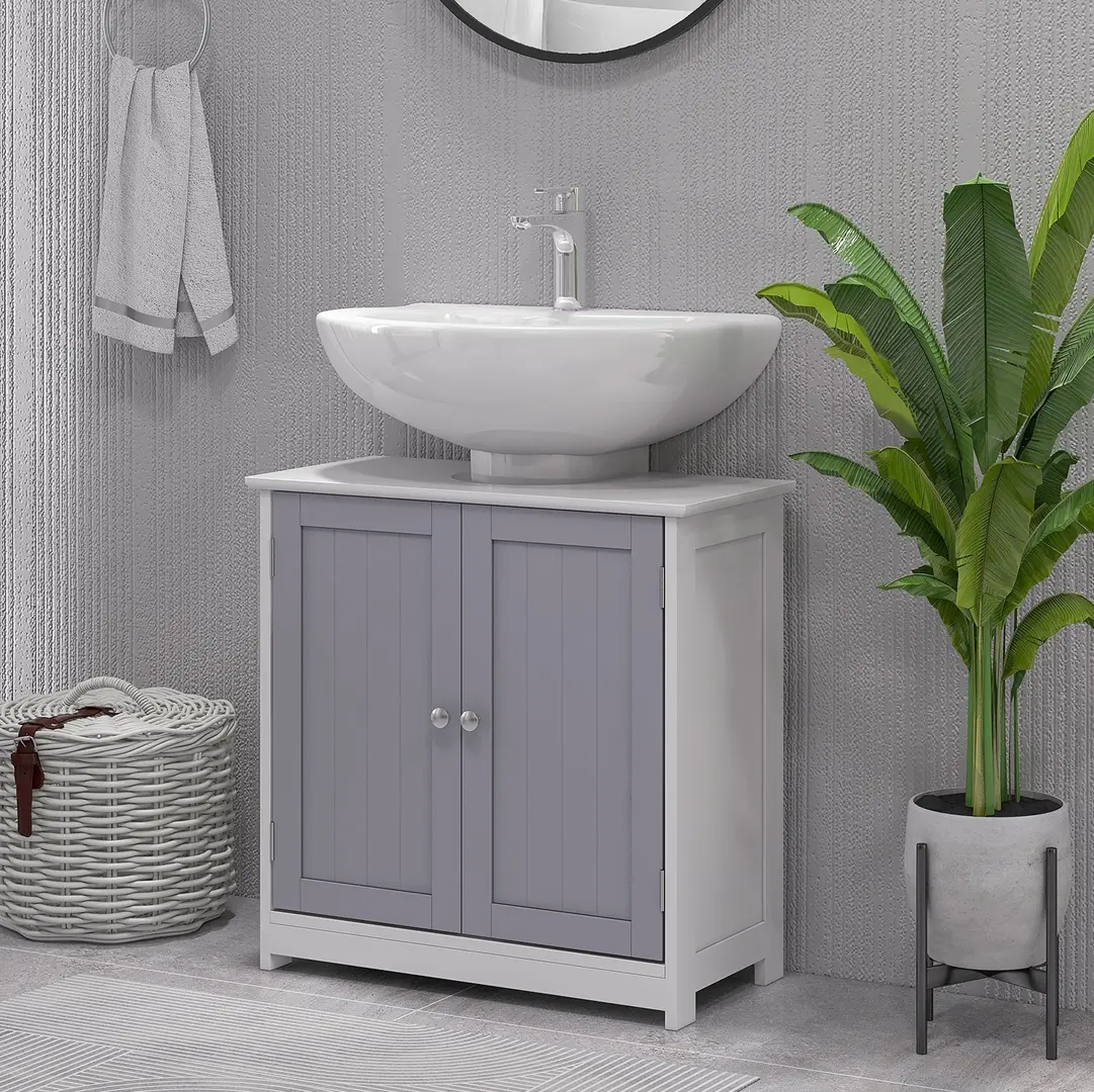 Tumba sub lavoar Kleankin 834-279 (White/Grey)