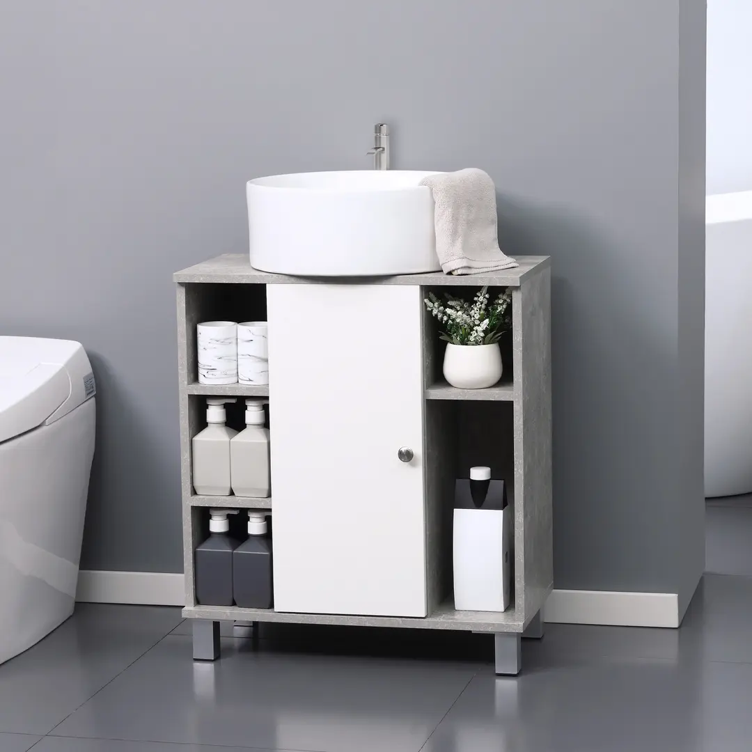 Tumba sub lavoar Kleankin 834-382GY (Grey/White)