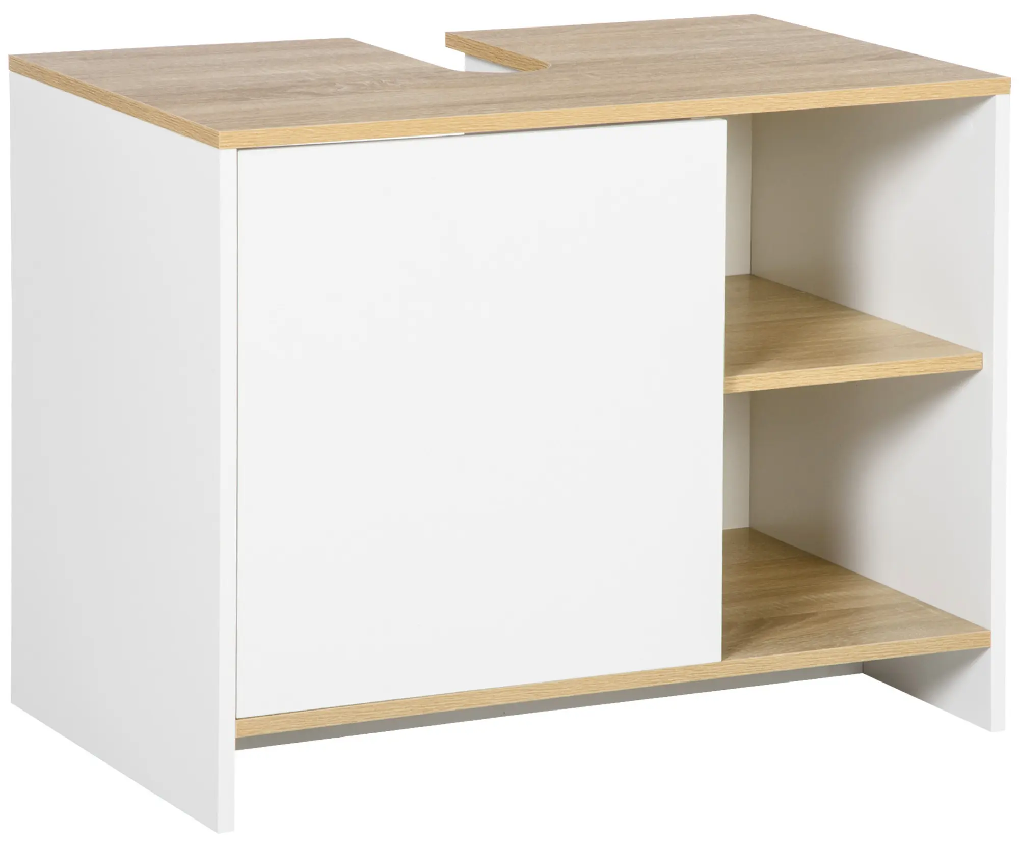 Tumba sub lavoar Kleankin 834-443V01 (White/Natural) - 2