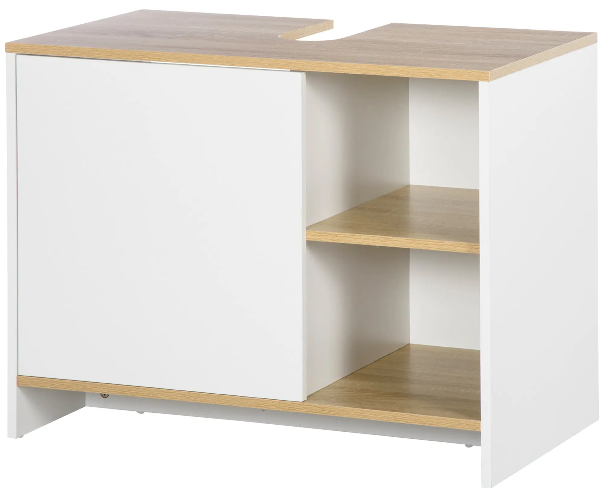 Tumba sub lavoar Kleankin 834-443V01 (White/Natural) - 3