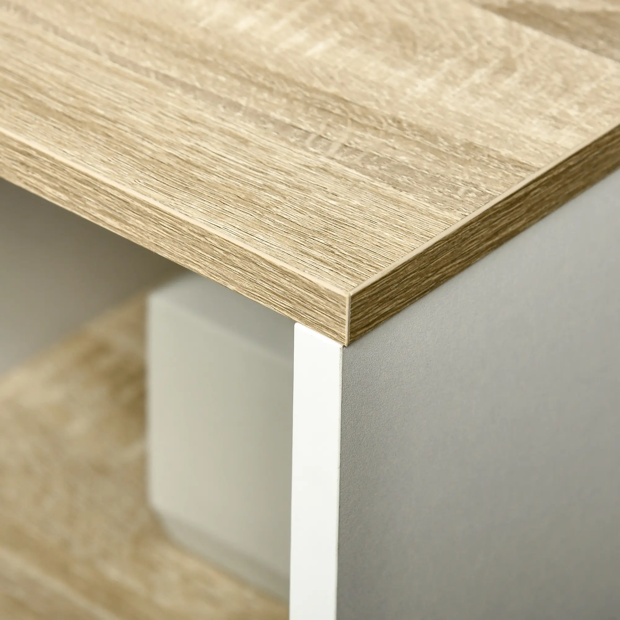 Tumba sub lavoar Kleankin 834-443V01 (White/Natural) - 5