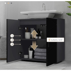 Тумба под умывальник Kleankin 834-619V80BK (Black) Thumb