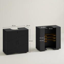 Tumba sub lavoar Kleankin 834-619V81BK (Black) Thumb