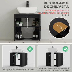 Tumba sub lavoar Kleankin 834-619V81BK (Black) Thumb