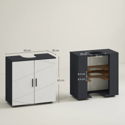 Tumba sub lavoar Kleankin 834-619V81LG (Grey) Thumb