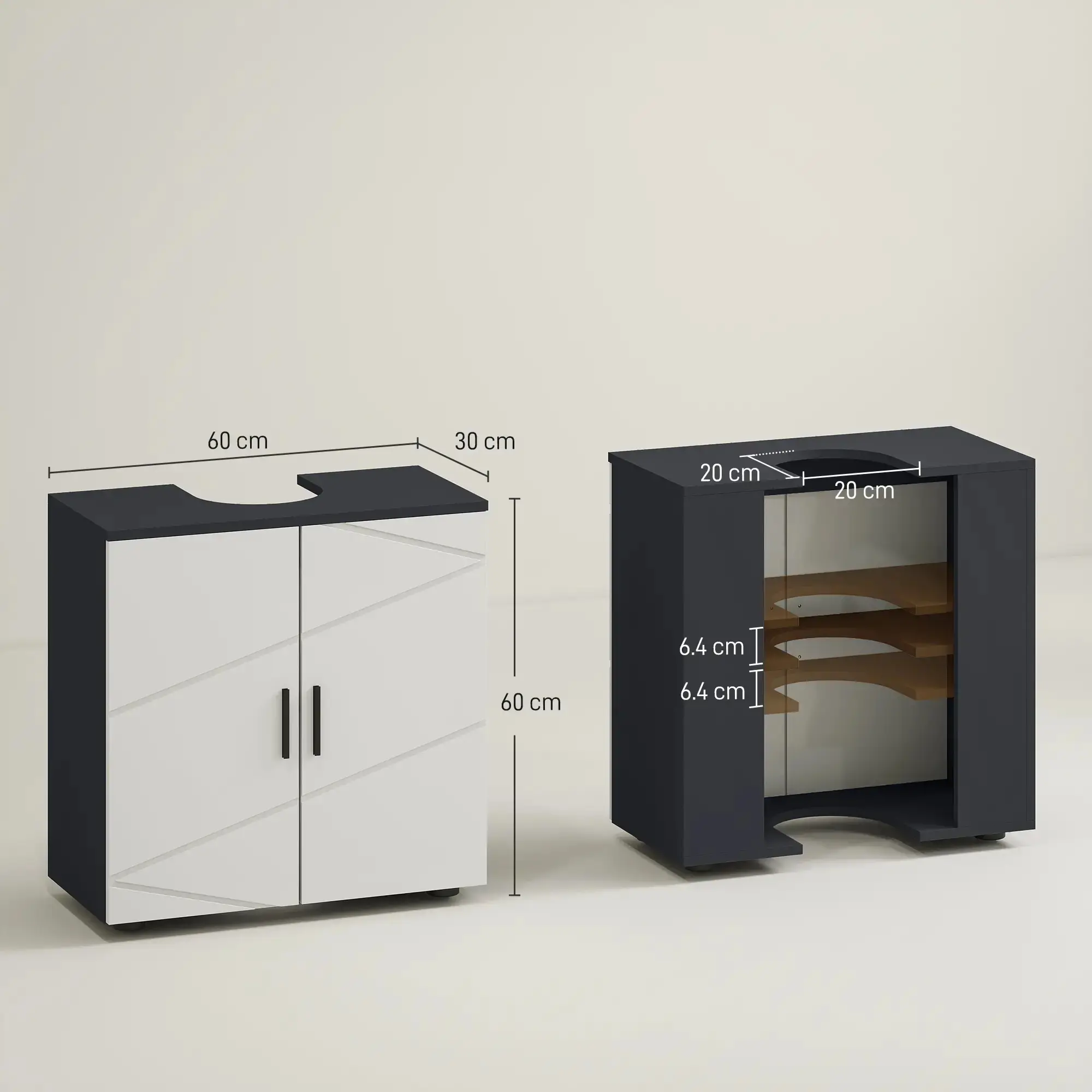 Tumba sub lavoar Kleankin 834-619V81LG (Grey) - 3