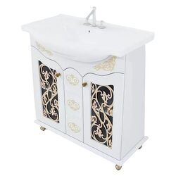 Набор тумбы с раковиной Marcel Prod 0458.2 Pearl 850 (White/Golden)