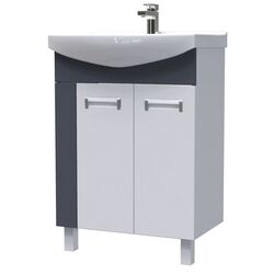 Set dulap cu lavoar Marcel Prod 62.02 Loft 60 (White/Gray)