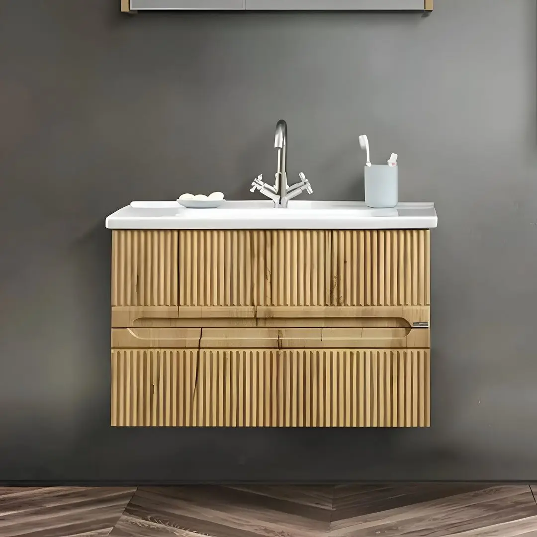 Set dulap cu lavoar Martat Duo 80 (Oak)