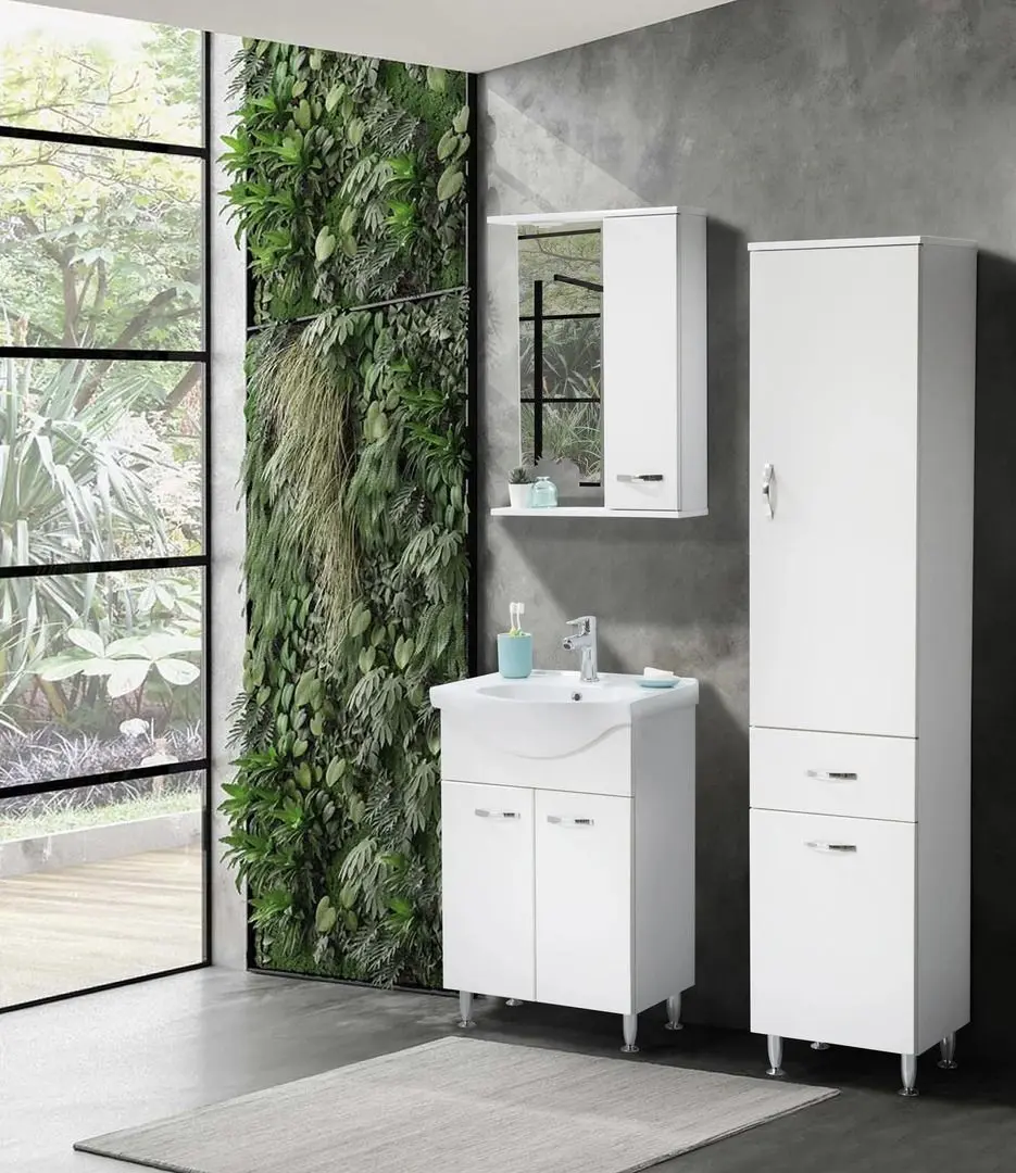 Set dulap cu lavoar Martat Olimpia 55 (White)