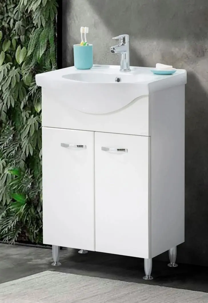 Set dulap cu lavoar Martat Olimpia 55 (White)