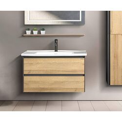 Набор тумбы с раковиной Martat Rino 100 (Oak/Anthracite)