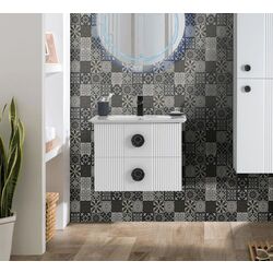 Set dulap cu lavoar Martat Vanity 70 (White)